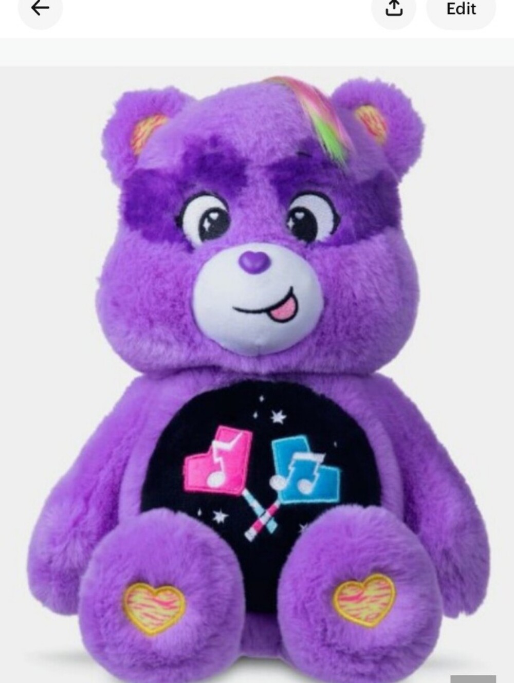 CARE BEAR SHARE BEAR ROCK - Picture 3 of 3
